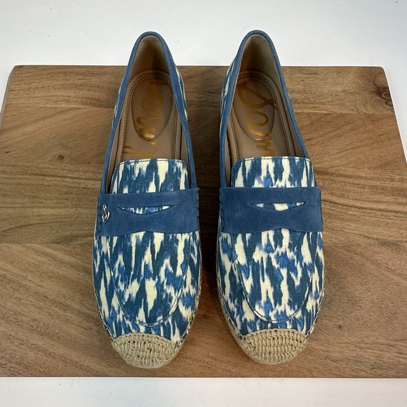 New $130 Womens‎ Sam Edelman Kai 2 Blue Espadrille Loafer Shoe Size 10 M - Picture 4 of 8